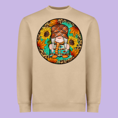 Fall Gnomes Round Earrings 2 Heavyweight Sweatshirt Designed By Artiststas