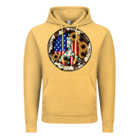 Vintage Mustard Peace sign Vintage Hoodie - JahusDesignShop
