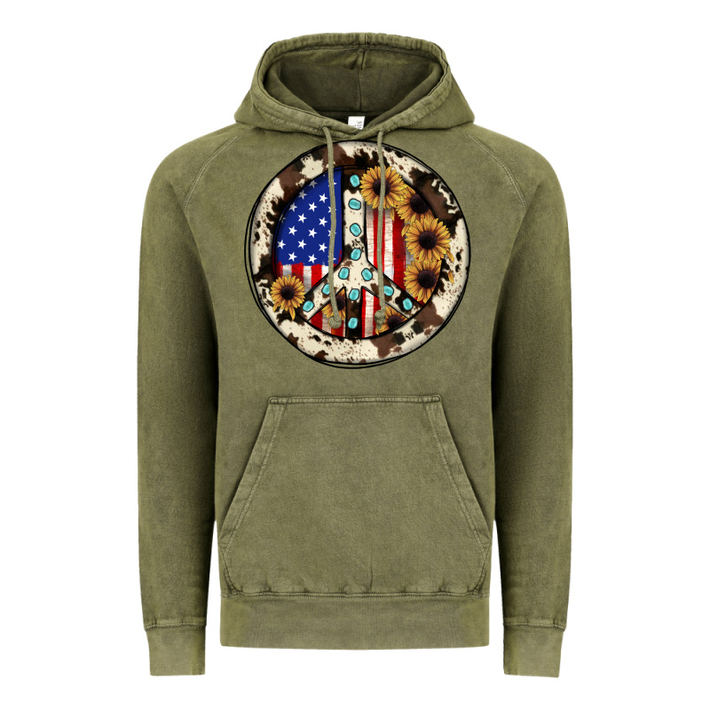 Peace Sign Vintage Hoodie by JahusDesignShop | Teevron