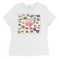 White teacher daily affirmations Ladies Tee - MaliasSmallBusiness