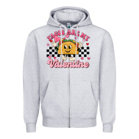 Heather Grey tacos are my valentine Zipper Hoodie - MaliasSmallBusiness