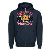 Navy tacos are my valentine Zipper Hoodie - MaliasSmallBusiness