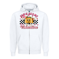 White tacos are my valentine Zipper Hoodie - MaliasSmallBusiness