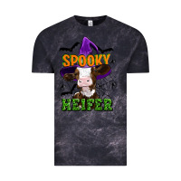 Cloud Black Spooky heifer halloween Vintage Tee - Artiststas
