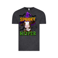 Vintage Black Spooky heifer halloween Vintage Tee - Artiststas