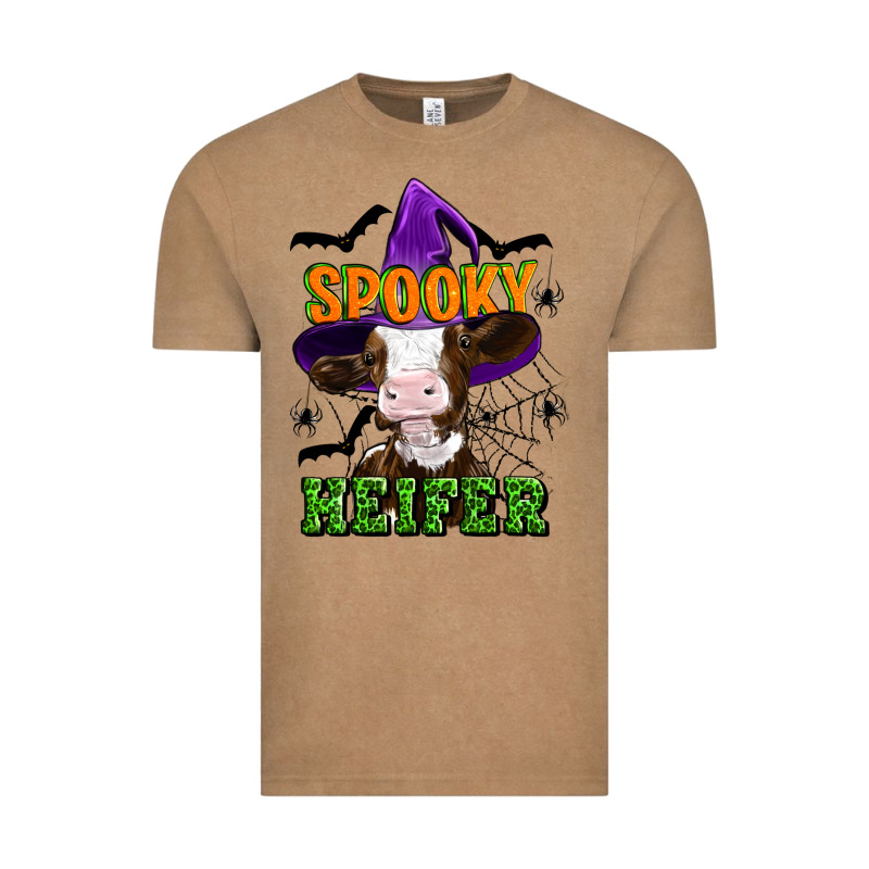 Spooky Heifer Halloween Vintage Tee by Artiststas | Teevron
