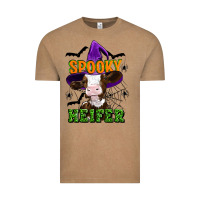 Vintage Coffee Spooky heifer halloween Vintage Tee - Artiststas