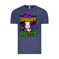 Vintage Denim Spooky heifer halloween Vintage Tee - Artiststas