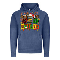 Vintage Denim bus driver chrıstmas Vintage Hoodie - AdoDesignShop