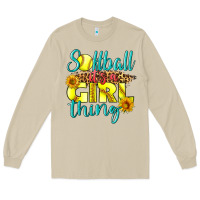 Mushroom softball it's a girl thing Long Sleeve Tee - LillyAllenDesigns