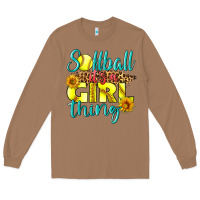 Toasted Coconut softball it's a girl thing Long Sleeve Tee - LillyAllenDesigns