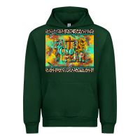 Forest Green faith over fear Urban Hoodie - CowGirlArtShop