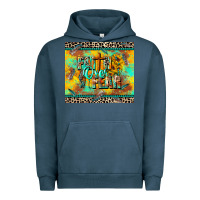 Pigment Midnight Navy faith over fear Urban Hoodie - CowGirlArtShop