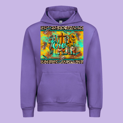 Faith Over Fear Urban Hoodie Designed By Cowgirlartshop
