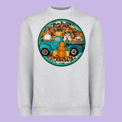 Fall Gnomes Round Earrings 3 Heavyweight Sweatshirt Designed By Artiststas
