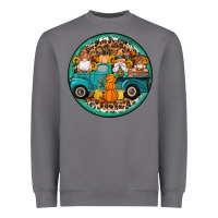 Storm fall gnomes round earrings 3 Heavyweight Sweatshirt - Artiststas