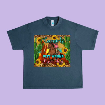 Cowgirls Just Wanna Have Fun Urban Heavy Tee Designed By Artiststas