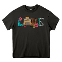 Asphalt love school bus Heavy Core Tee - Artiststas