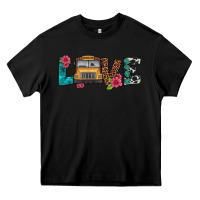 Black love school bus Heavy Core Tee - Artiststas