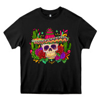 Black mexican skull Heavy Core Tee - Zillion Design Studio