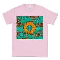 Bubblegum Pink Sunflower Gemstone Leopard Classic Tee - Artiststas