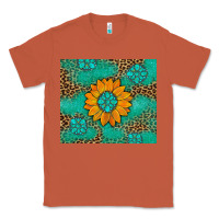Copper Sunflower Gemstone Leopard Classic Tee - Artiststas