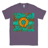 Lavender Sunflower Gemstone Leopard Classic Tee - Artiststas