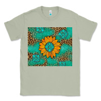 Matcha Sunflower Gemstone Leopard Classic Tee - Artiststas