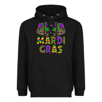 Black mardi gras Heavyweight Hoodie - LillyAllenDesigns