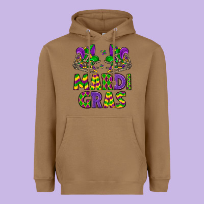 Mardi Gras Heavyweight Hoodie Designed By Lillyallendesigns
