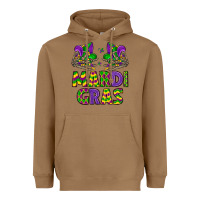 Toasted Coconut mardi gras Heavyweight Hoodie - LillyAllenDesigns