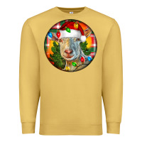 Antique Gold Saanen Goat Christmas Premium Sweatshirt - LillyAllenDesigns