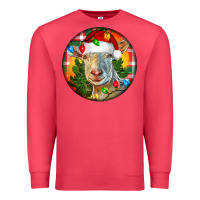 Cardinal Saanen Goat Christmas Premium Sweatshirt - LillyAllenDesigns