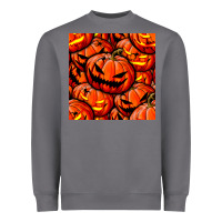Storm halloween pumpkin seamless pattern Heavyweight Sweatshirt - BundleAndBundleShop