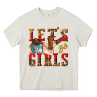 Cream lets go girls tbw Heavy Core Tee - texasbilliewilder