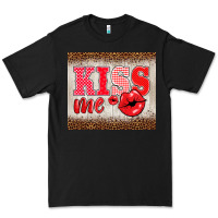 Black valentine's day kiss me Premium Tee - BarkalooDesign