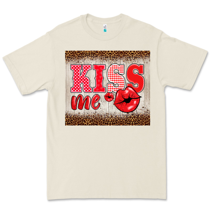 Valentine's Day Kiss Me Premium Tee by BarkalooDesign | Teevron