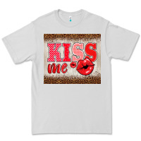 Dove Grey valentine's day kiss me Premium Tee - BarkalooDesign