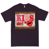 Plum valentine's day kiss me Premium Tee - BarkalooDesign