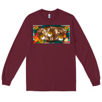 Burgundy western cow cockerel chick  serape leopard sunflowers license plate te Long Sleeve Tee - BarkalooDesign
