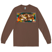 Chestnut western cow cockerel chick  serape leopard sunflowers license plate te Long Sleeve Tee - BarkalooDesign