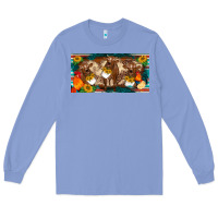 Colony Blue western cow cockerel chick  serape leopard sunflowers license plate te Long Sleeve Tee - BarkalooDesign
