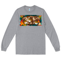 Heather Grey western cow cockerel chick  serape leopard sunflowers license plate te Long Sleeve Tee - BarkalooDesign