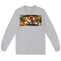 Moon Dust western cow cockerel chick  serape leopard sunflowers license plate te Long Sleeve Tee - BarkalooDesign
