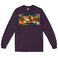 Plum western cow cockerel chick  serape leopard sunflowers license plate te Long Sleeve Tee - BarkalooDesign