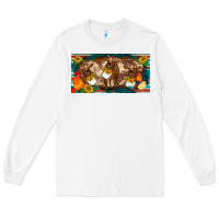 White western cow cockerel chick  serape leopard sunflowers license plate te Long Sleeve Tee - BarkalooDesign