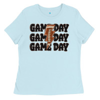 Baby Blue game day game day game day basketball Ladies Tee - MaliasSmallBusiness