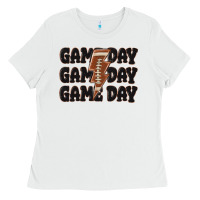 White game day game day game day basketball Ladies Tee - MaliasSmallBusiness