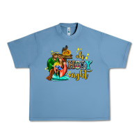 Pebble Blue oh holy night with sunflower and cross Urban Heavy Tee - AdoDesignShop