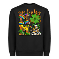 Black one lucky mama Heavyweight Sweatshirt - AdoDesignShop